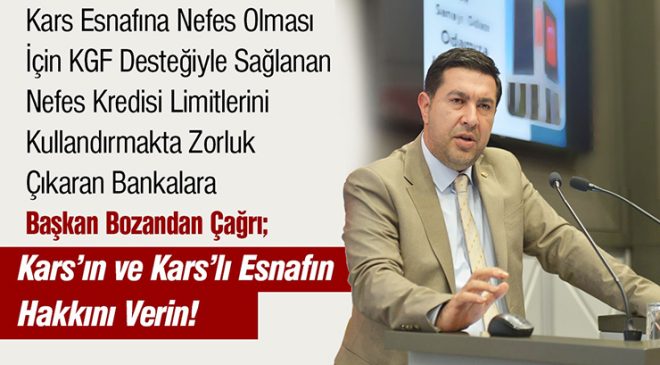 Bozan: “Kars’ın Hakkını Kullandırın!”